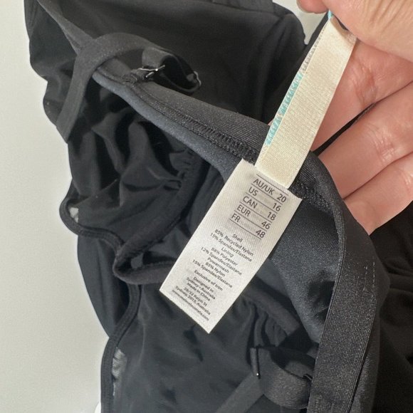 NEW $115 Sea Level [ 16 DD/E Cup ]‎ Twist front Tankini Top in Black - Picture 11 of 12